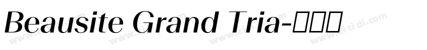 Beausite Grand Tria字体转换